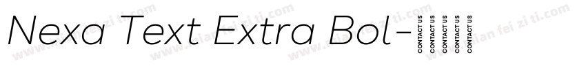 Nexa Text Extra Bol字体转换
